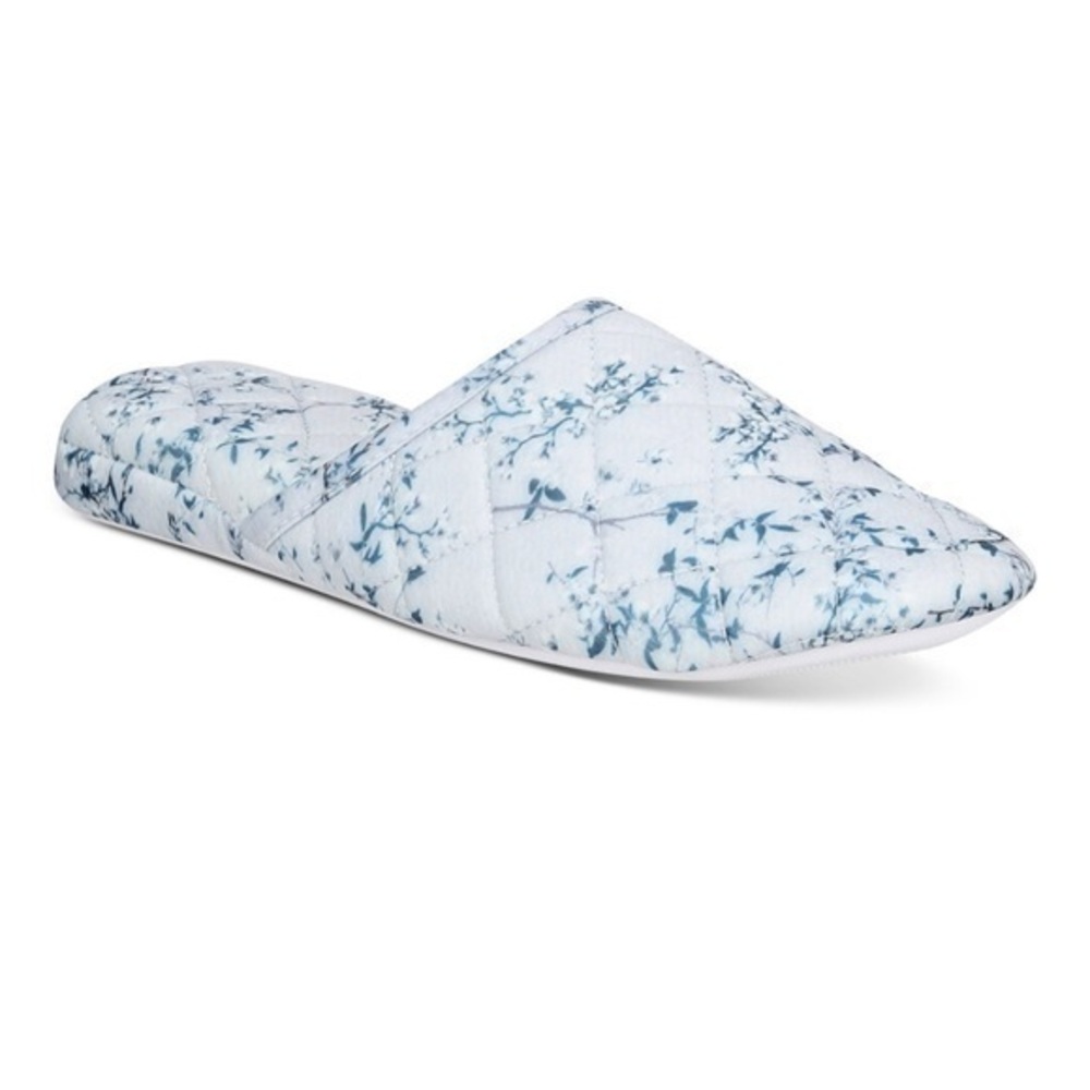 Charter Club printed quilted slide slippers